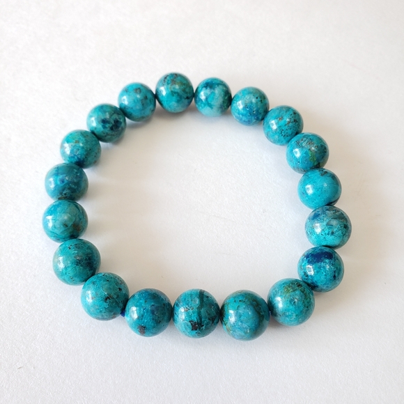 Natural Azurite stone Bracelet String Charms Strand Exquisite - Picture 2 of 8